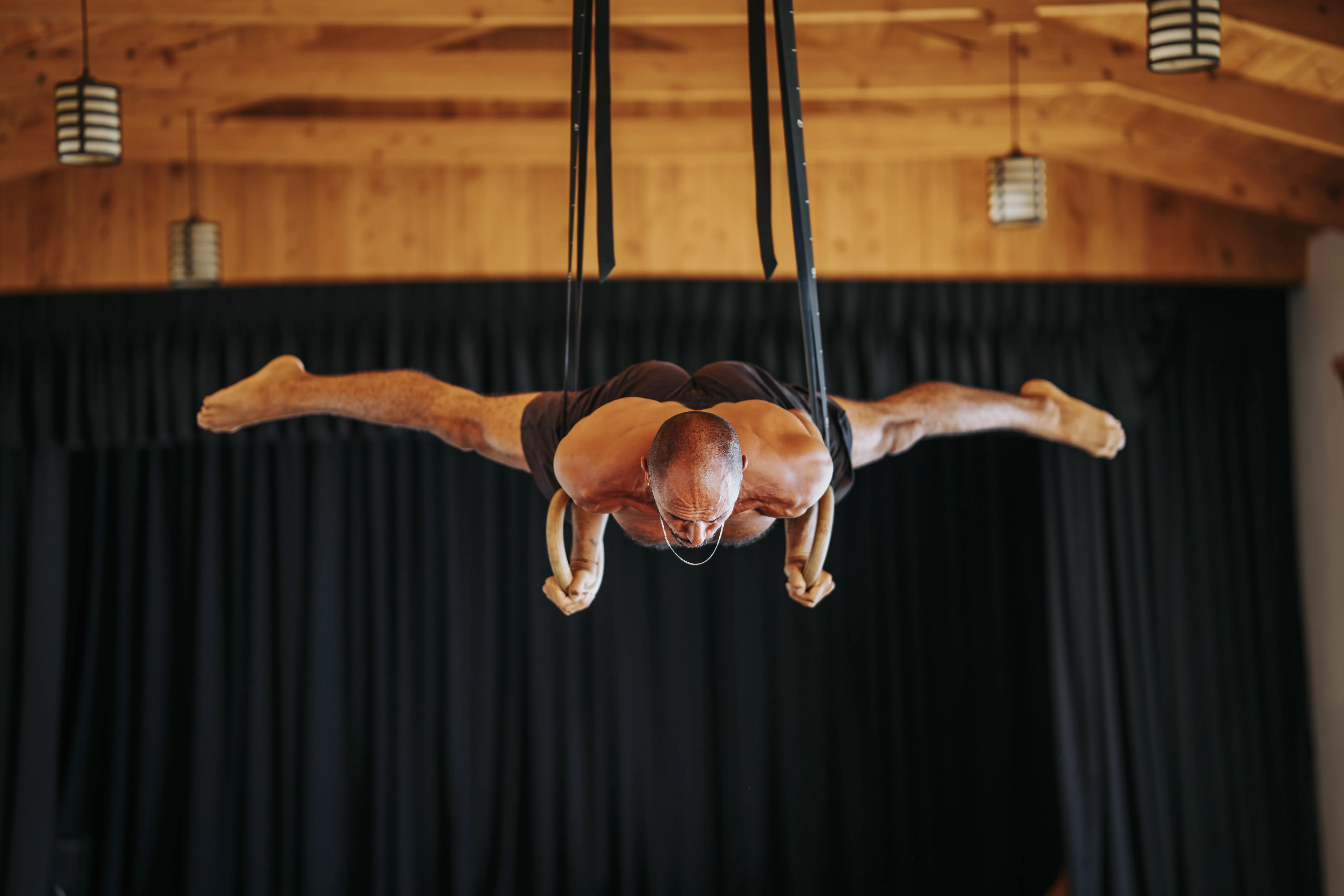 Outdoor fitness workout with personal trainer Jose