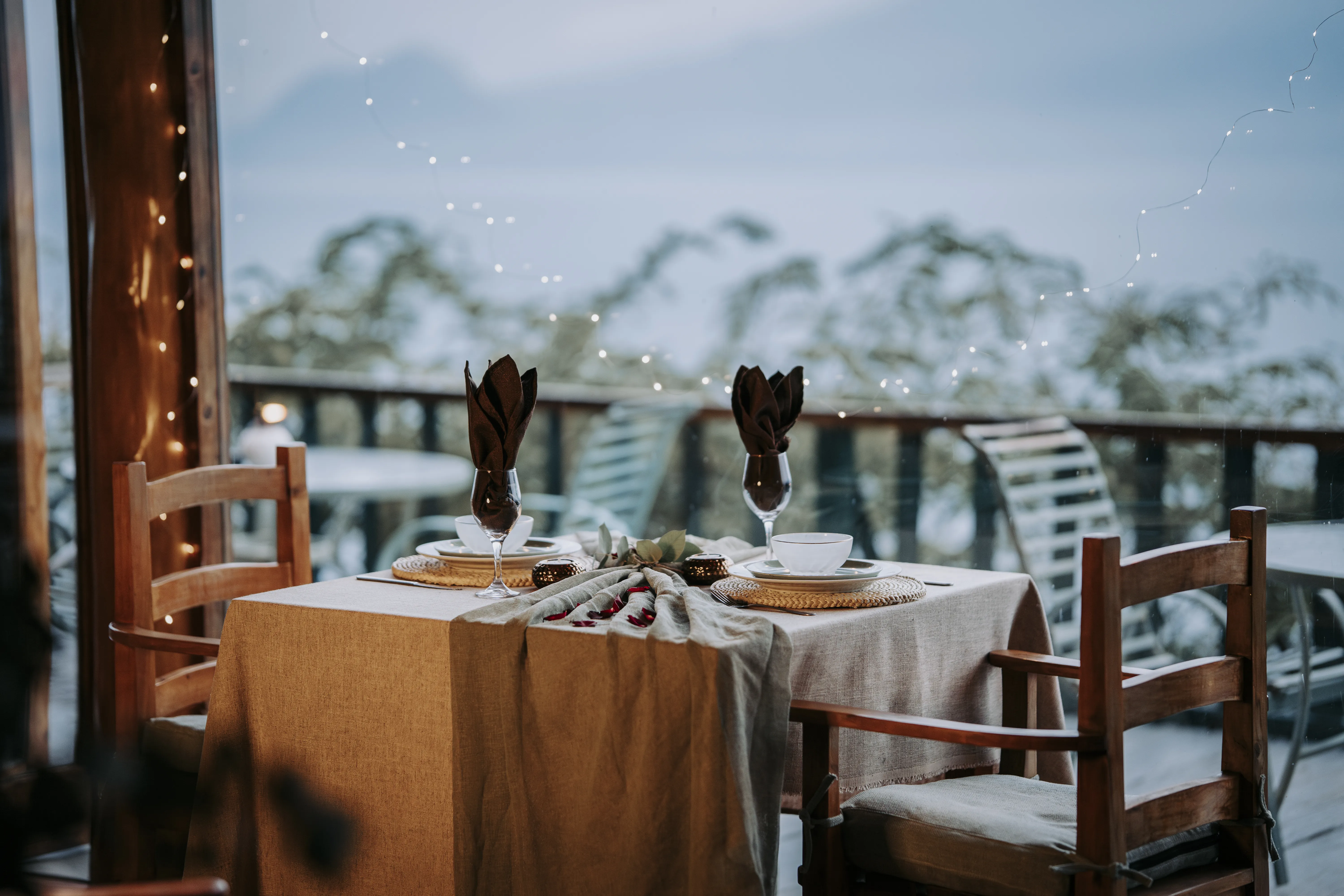 Gourmet dining experience with local ingredients